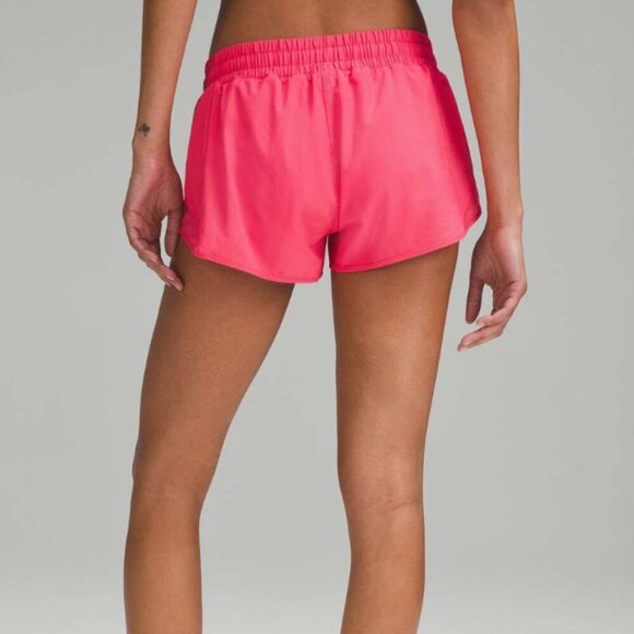 Lululemon NWT Hotty Hot Low-Rise Lined Short 2.5" Glaze Pink Size 12 - Picture 1 of 5